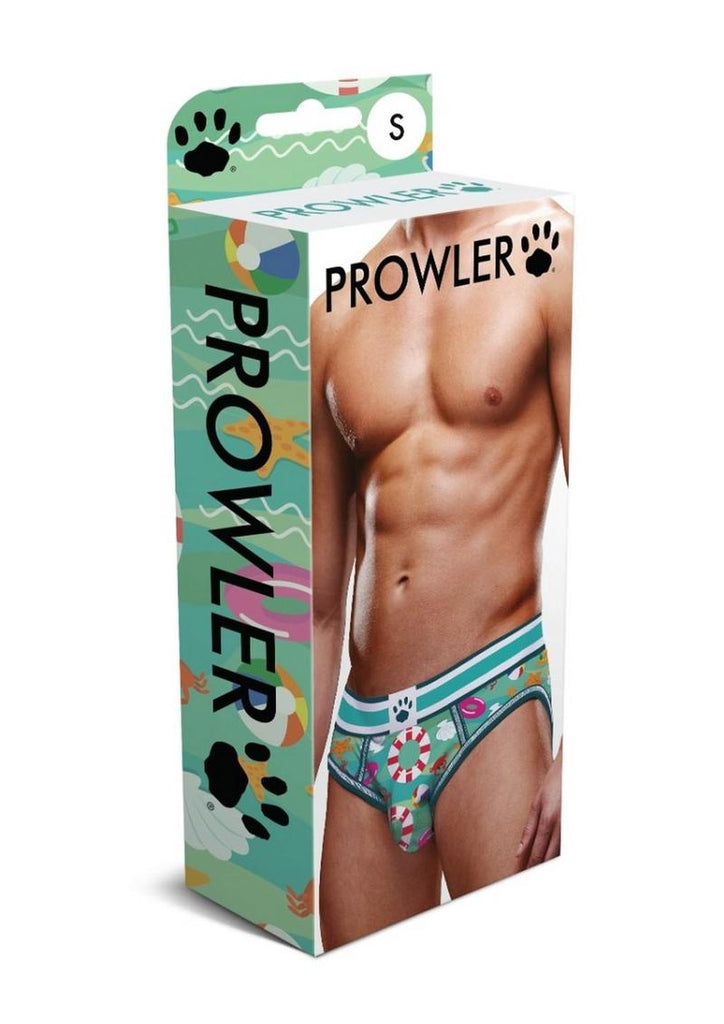 Prowler Beach Brief - Aqua/Green - Small