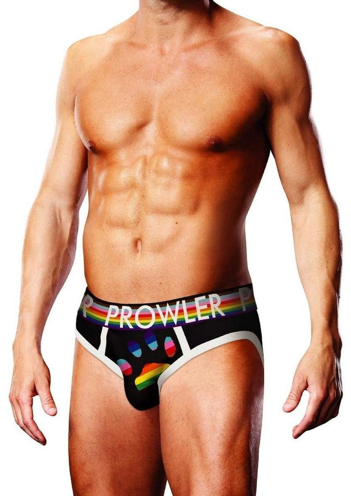 Prowler Black Oversized Paw Brief - Black/Multicolor - Medium