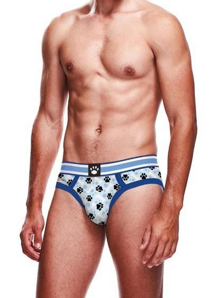 Prowler Blue Paw Brief - Blue/White - Medium