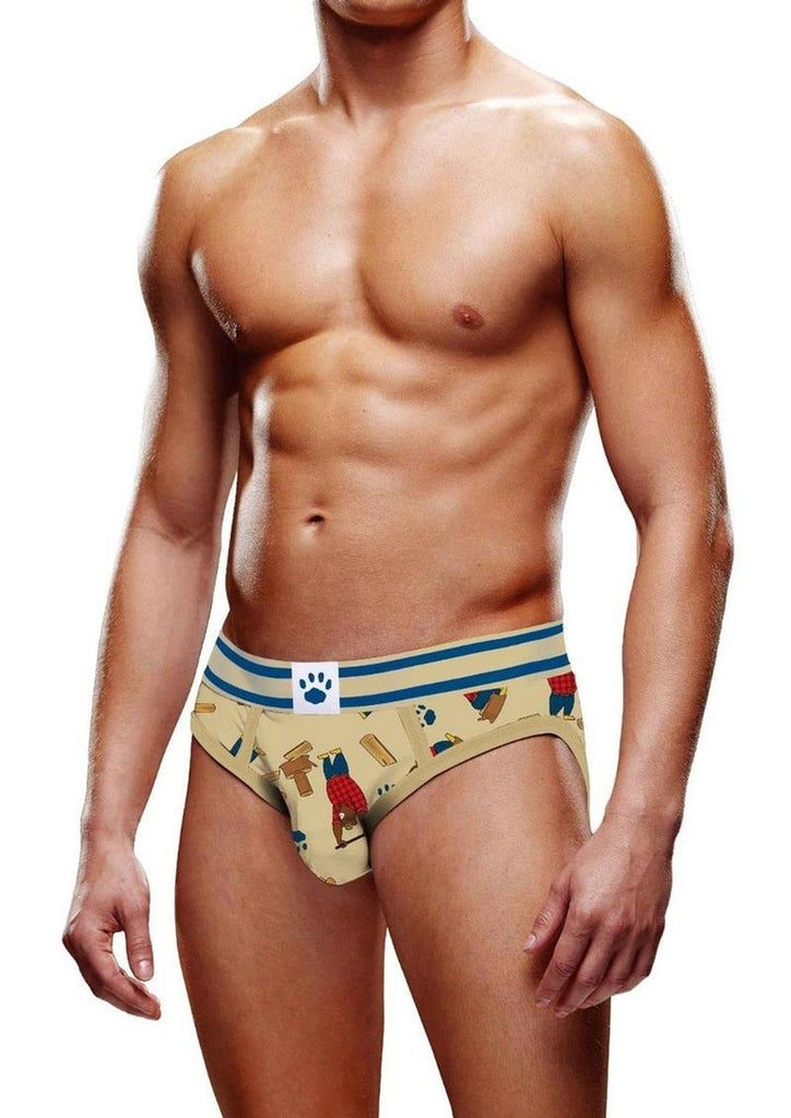 Prowler Lumberbear Brief - Blue/Brown - Large