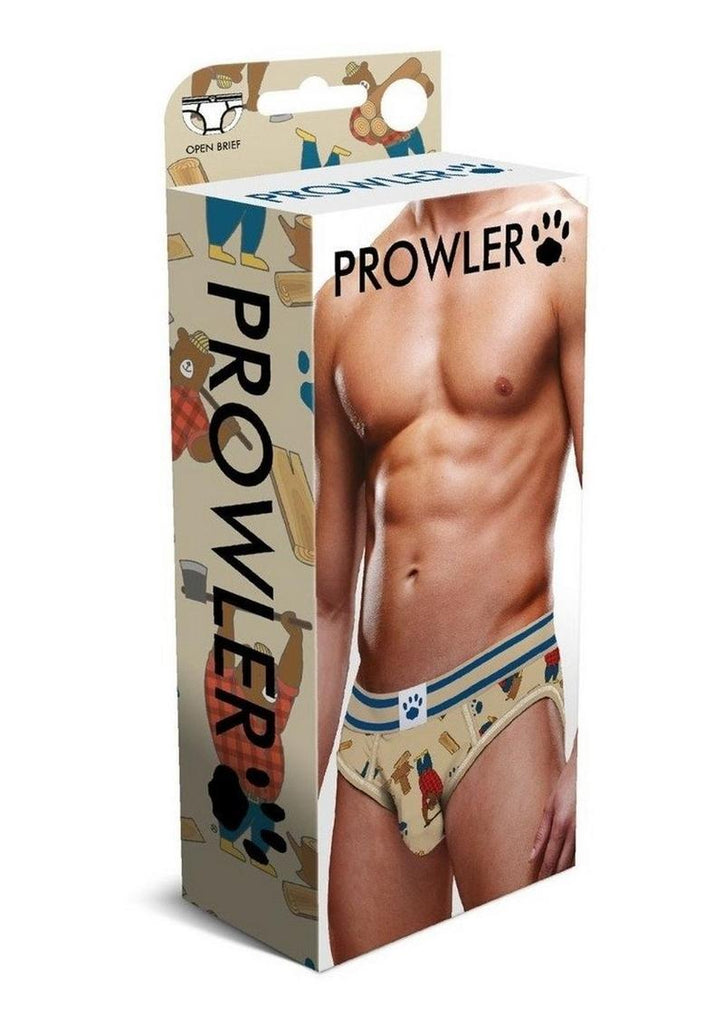 Prowler Lumberbear Open Brief - Blue/Brown - XSmall