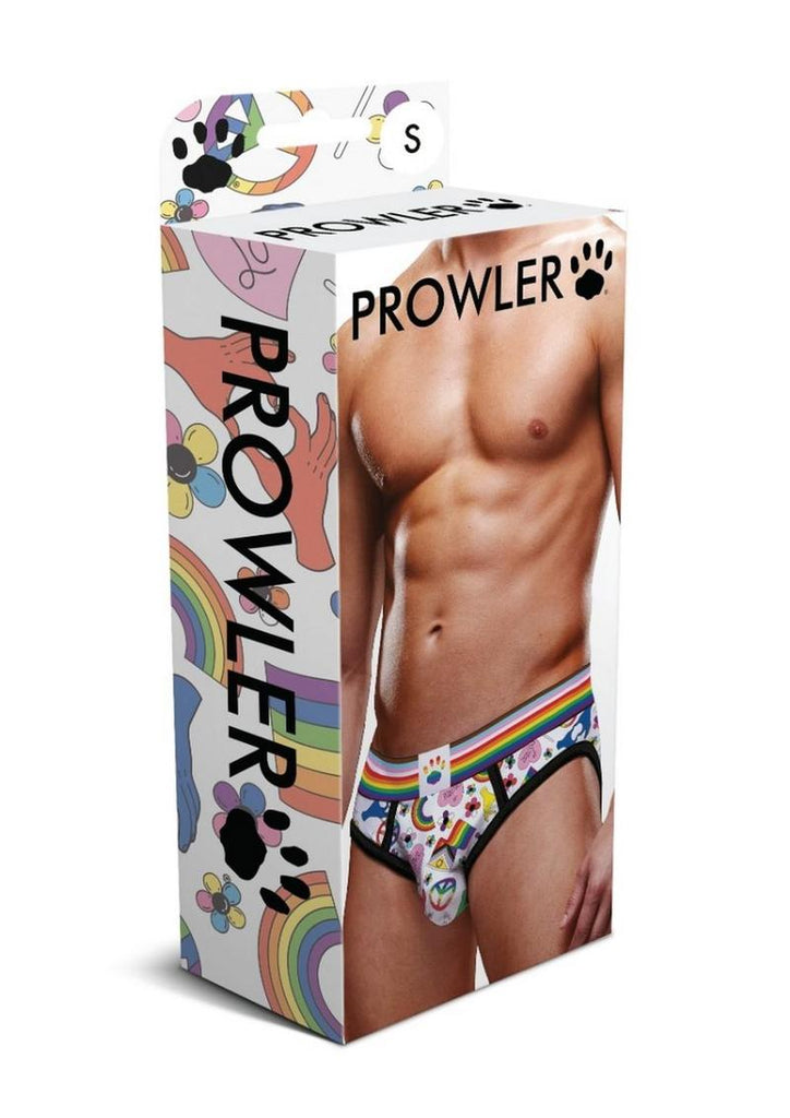 Prowler Pride Love and Peace 1 Brief - Multicolor/Rainbow - Small