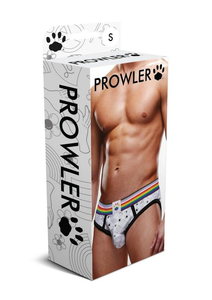 Prowler Pride Love and Peace 3 Brief - Multicolor/Rainbow - Small