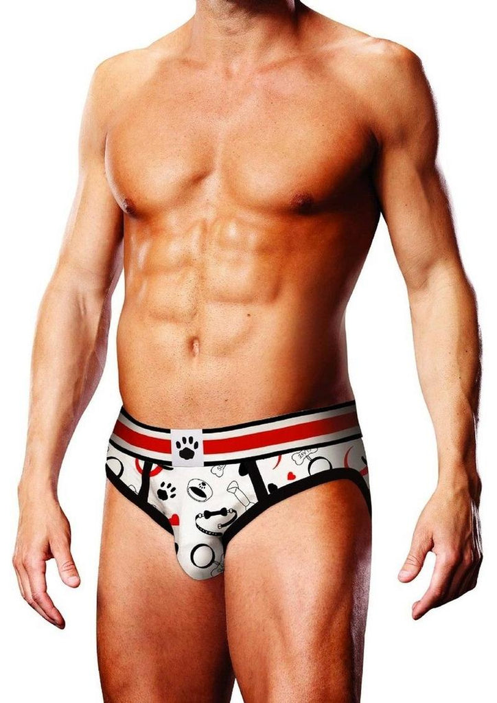 Prowler Puppie Print Brief - Black/White - Medium