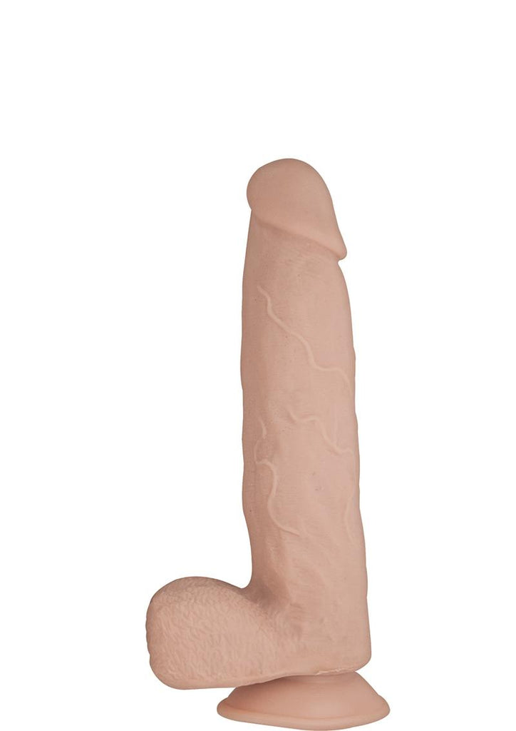 Realcocks Dual Layered #7 Bendable Dildo - Flesh/Vanilla - 8.5in