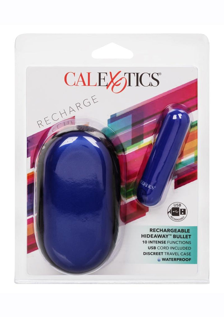 Rechargeable Hideaway Bullet Vibrator - Blue