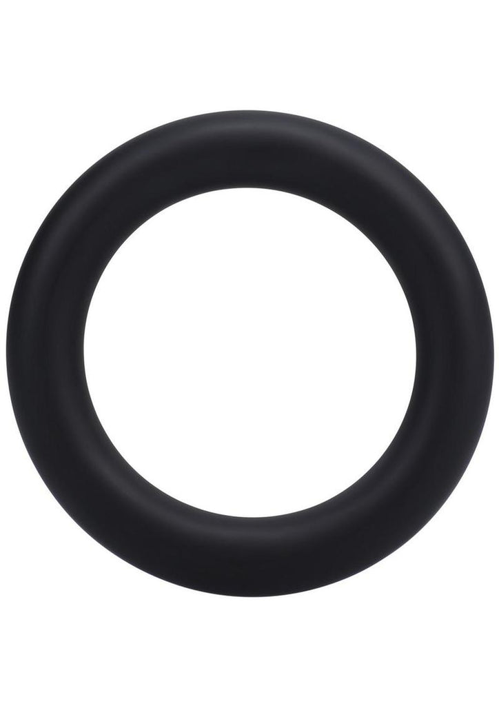 Rock Solid The Silicone Gasket Cock Ring - Black - Large