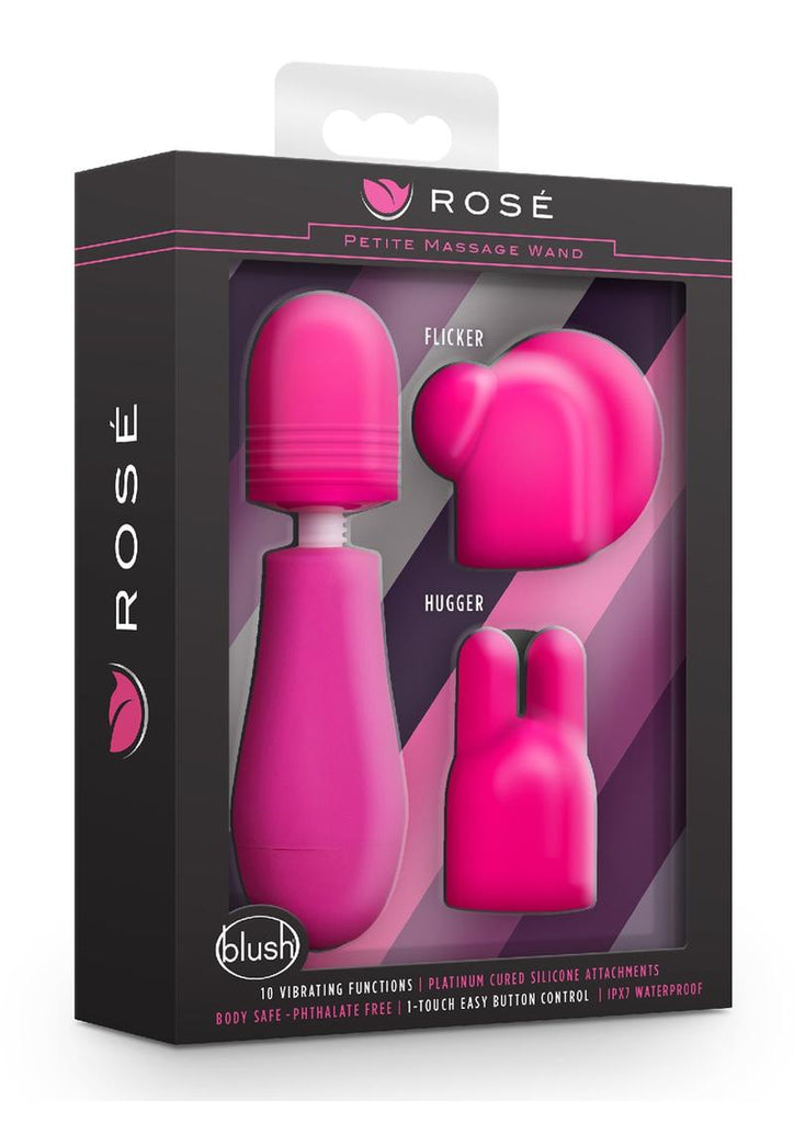 Rose Petite Massage Wand Kit - Pink - Set Of 3