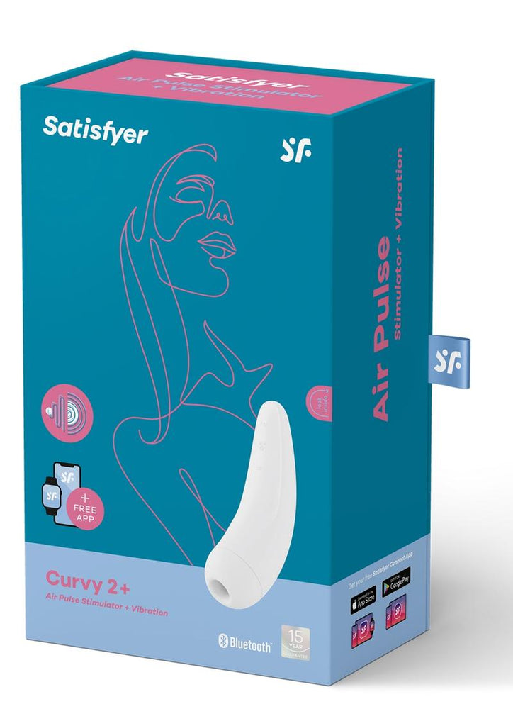 Satisfyer Curvy 2+ Rechargeable Silicone Clitoral Stimulator - White