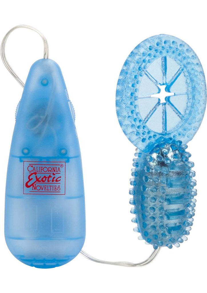 Shane's World His Stimulator Vibrating Cock Ring - Blue