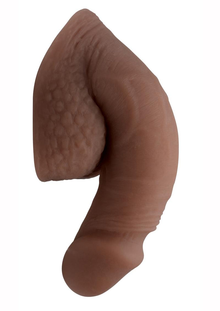 Strap U Bulge Packer Dildo - Brown/Caramel